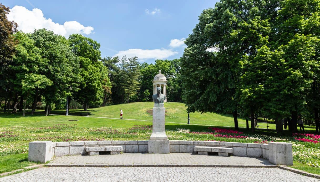 Scorcio del Parco Romanescu a Craiova, Romania