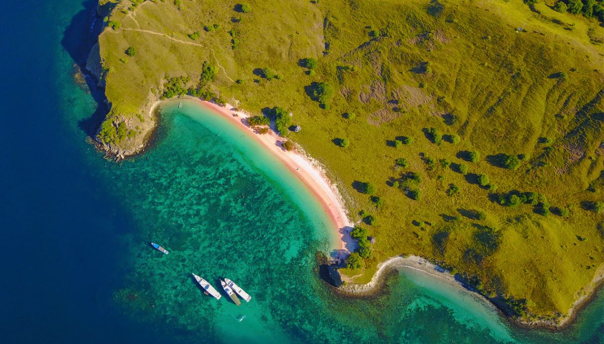 Pink Beach, Indonesia