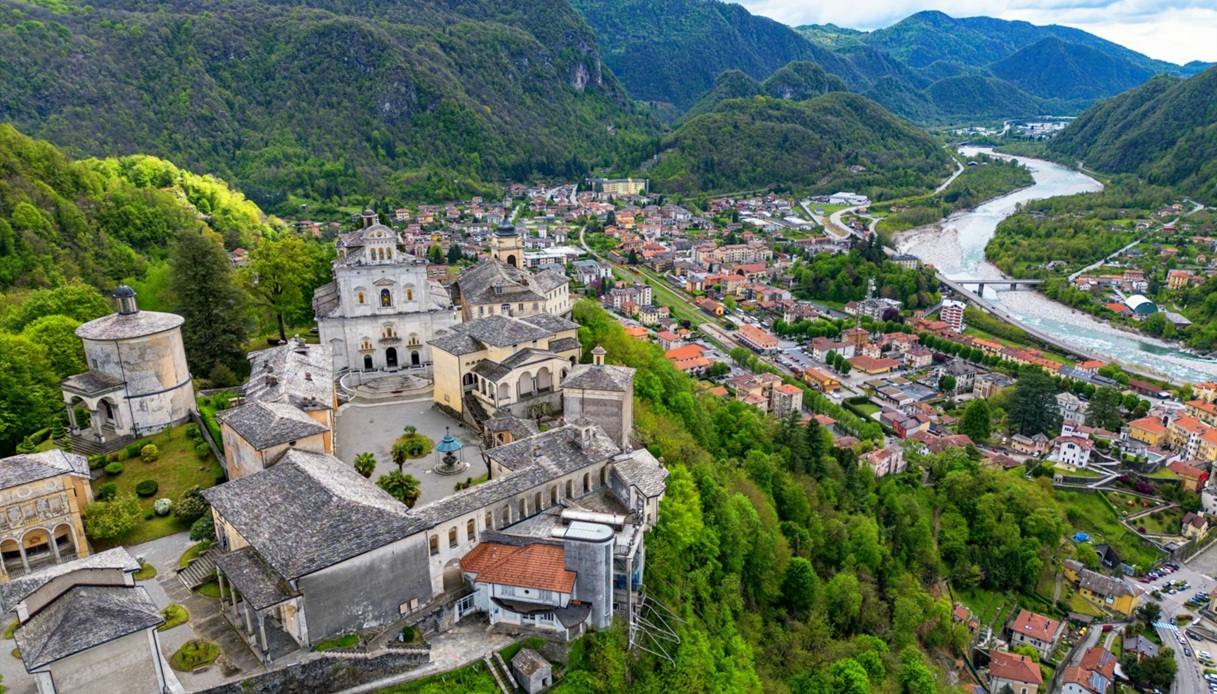 L'imponente Sacro Monte di Varallo