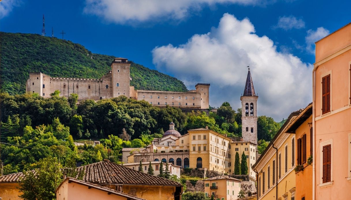 Spoleto, vista del centro storico