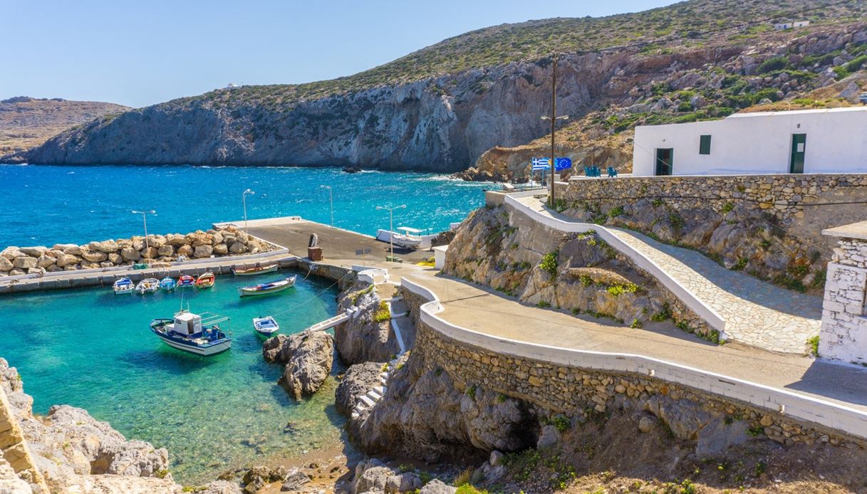 Villaggio Potamos, isola di Antikythera