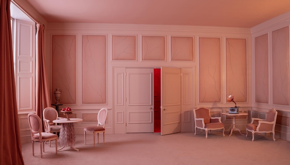 La camera completamente rosa di Cathy, in "Cime tempestose"