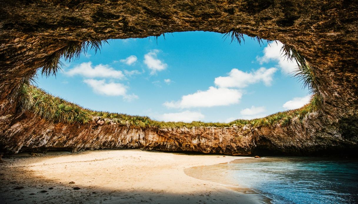 La spiaggia segreta di Marietas Islands Nayarit, in Messico