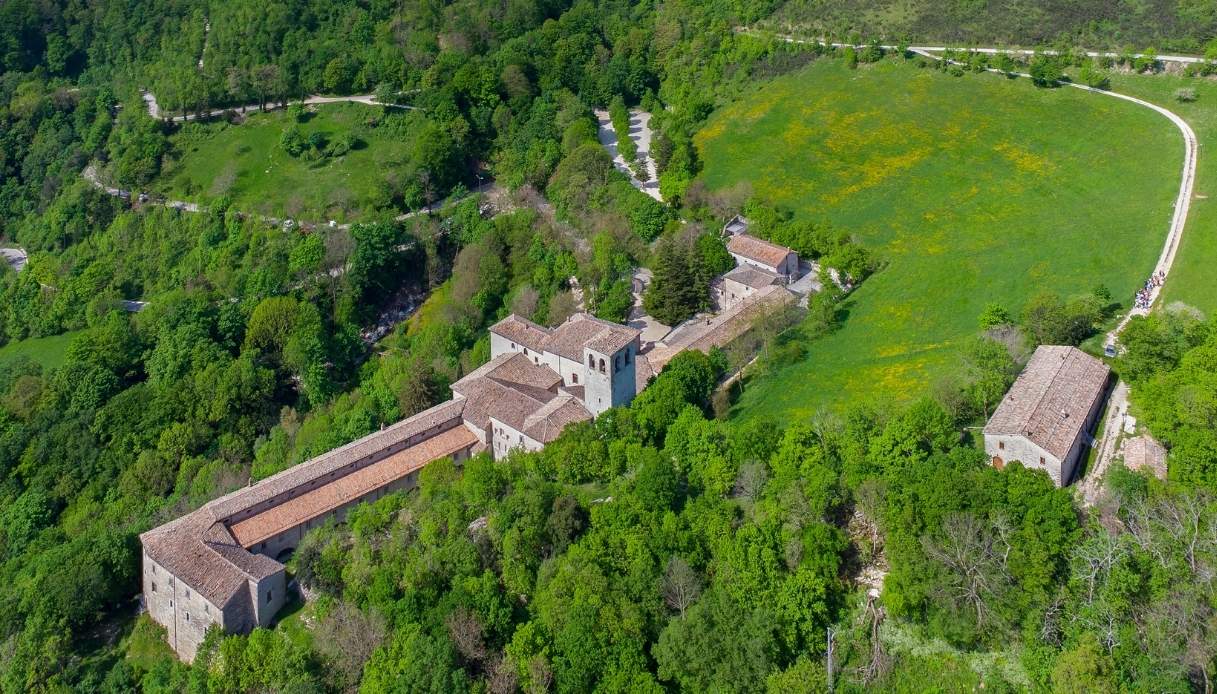 Vista panoramica sul Monastero di Fonte Avellana