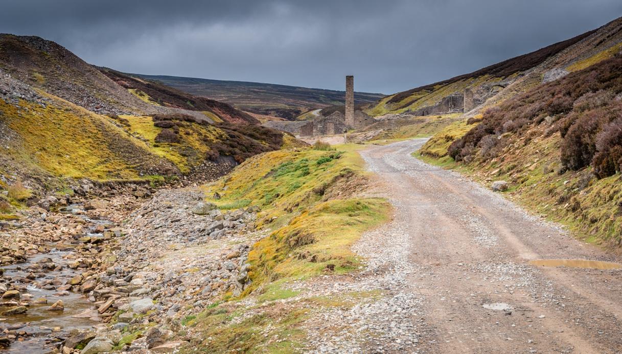 Old Gang Smelt Mill, i resti delle miniere in Cime Tempestose