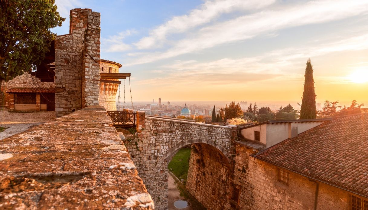 Lo splendido panorama su Brescia dal Castello