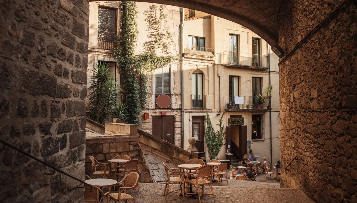 Scorcio sul centro storico di Girona