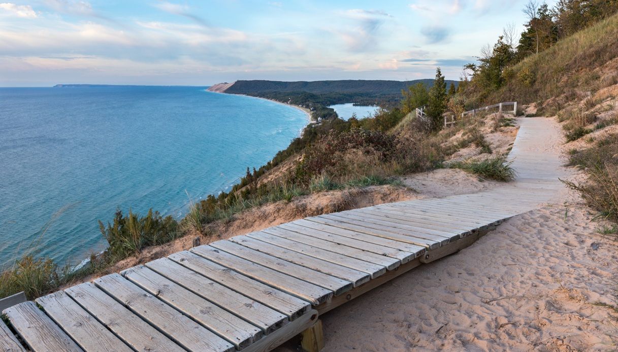 Sleeping Bear Dunes, lago Michigan