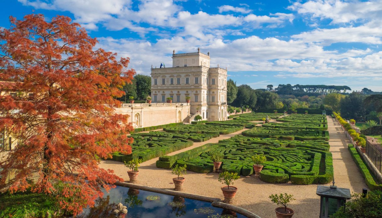Panorama di Villa Doria Pamphilj e del suo immenso parco, Roma