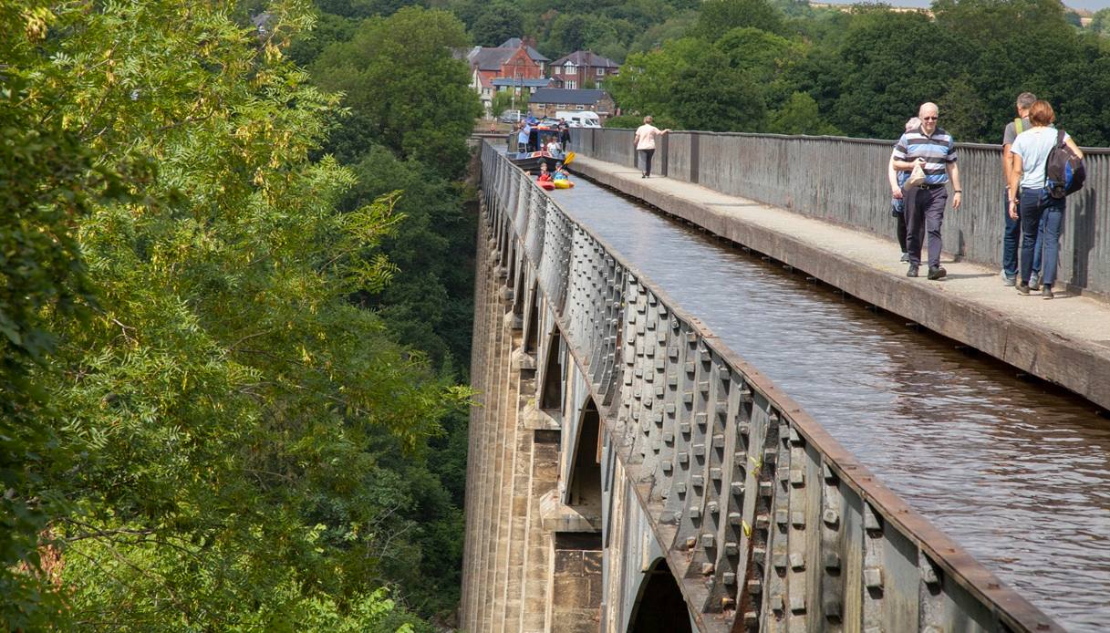Attraversare l'acquedotto di Pontcysyllte
