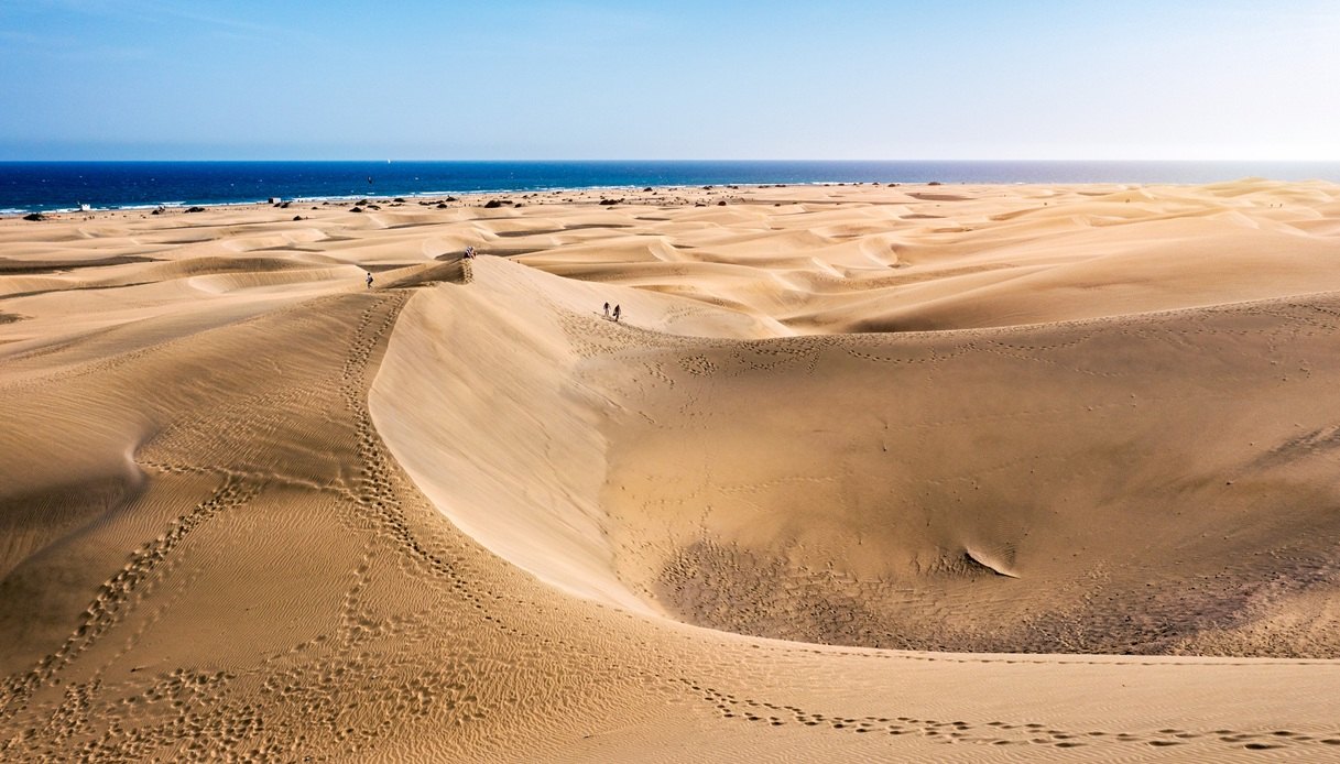 La vista sulle dune di Maspalomas