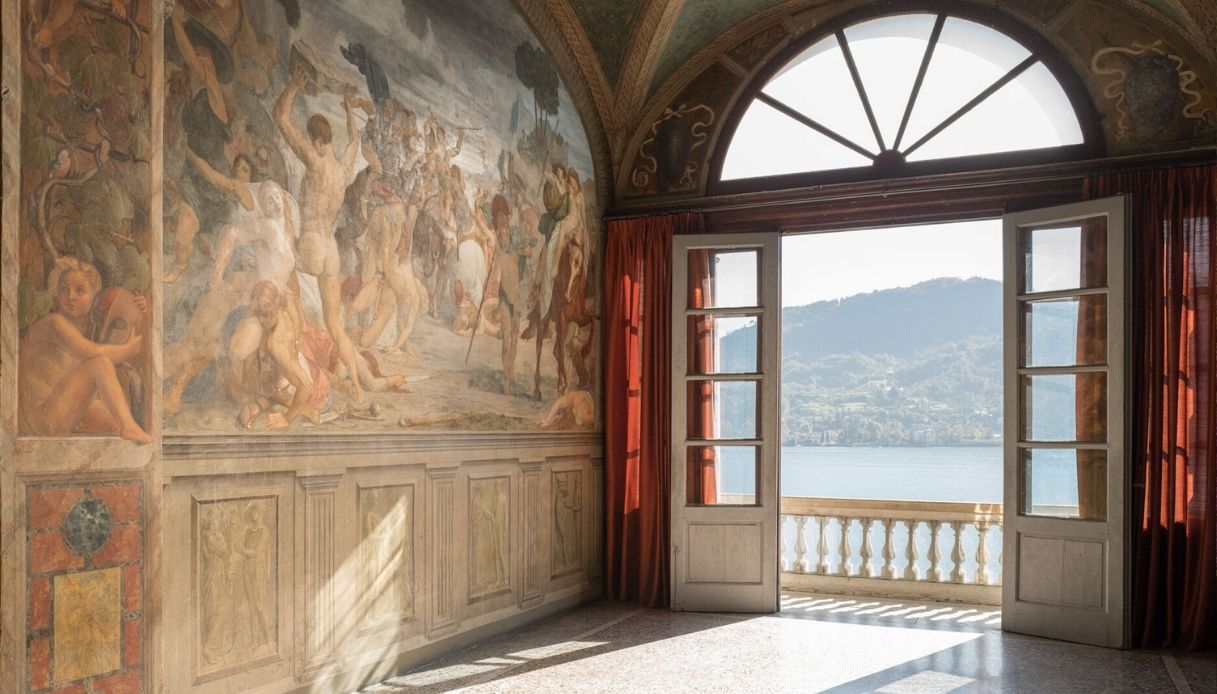 Gli interni di Villa Carlotta sul lago di Como