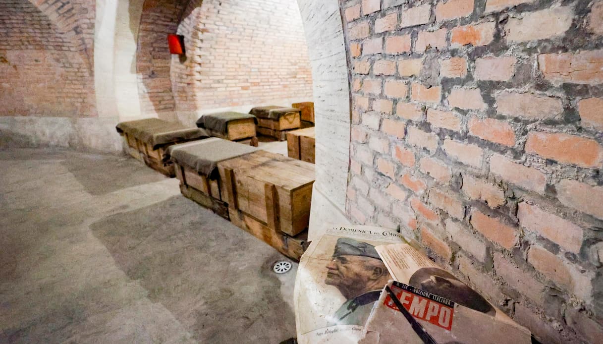 Interno, bunker, Villa Ada, Roma