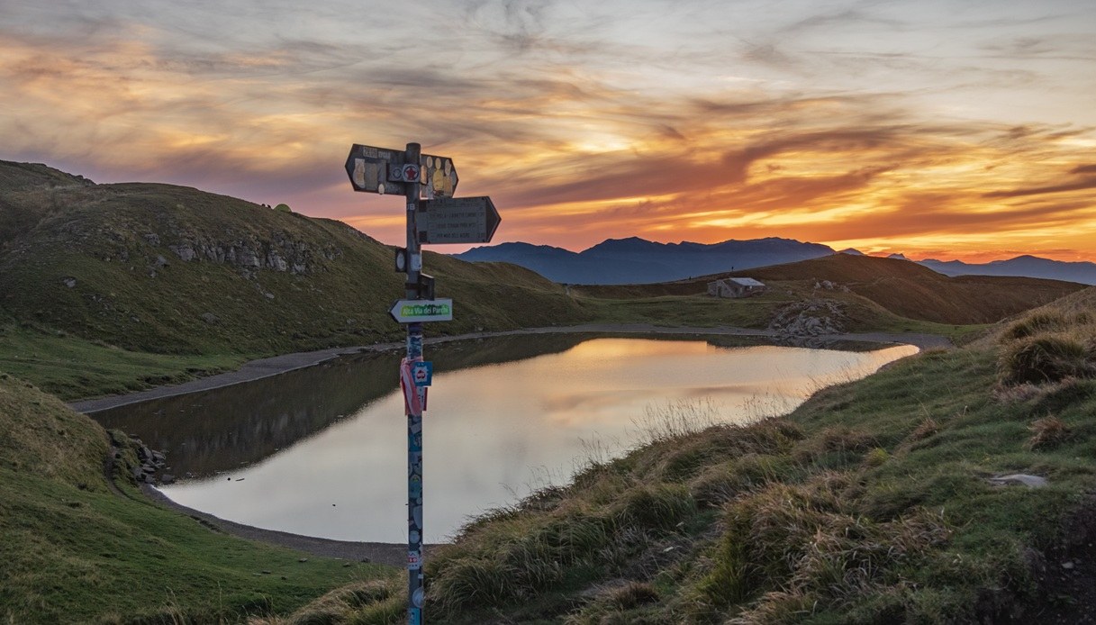 Luci del tramonto al Lago Scaffaiolo