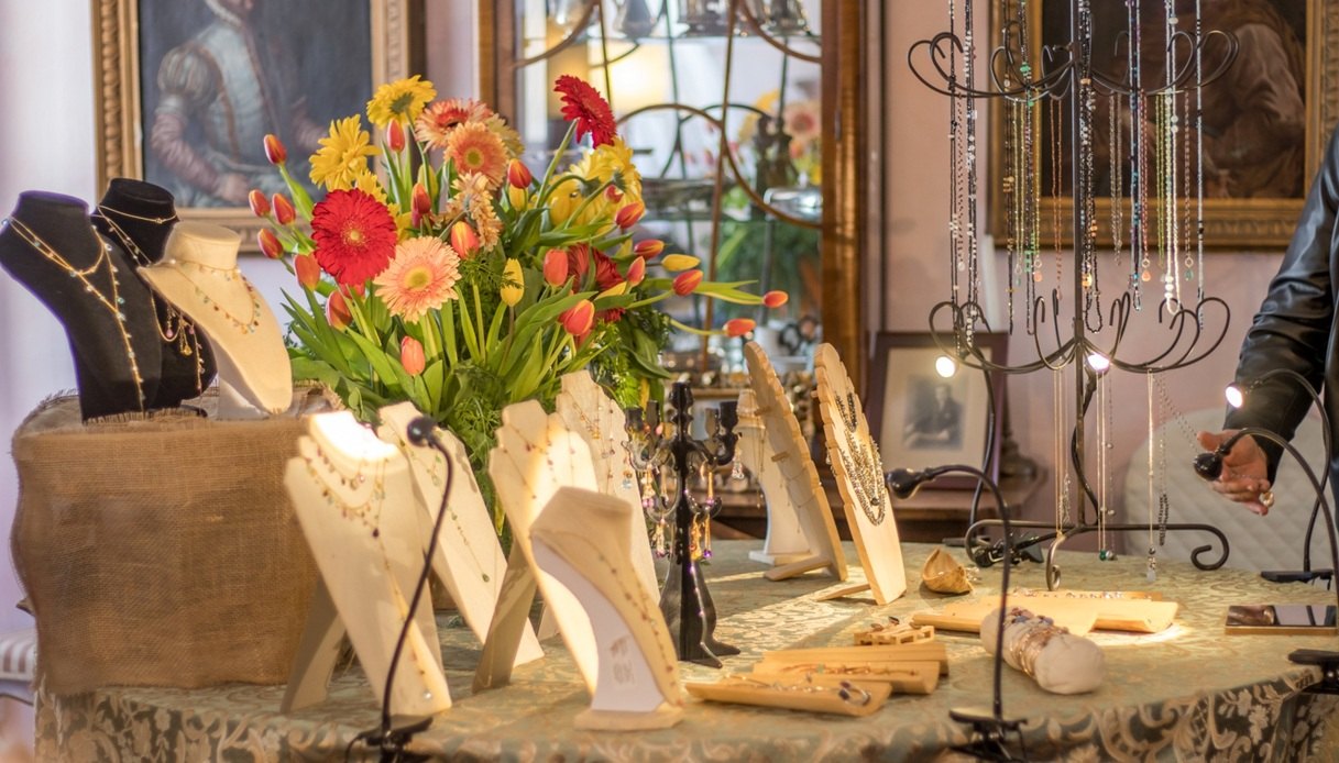 Artigianato esposto durante i Magici Intrecci Primaverili