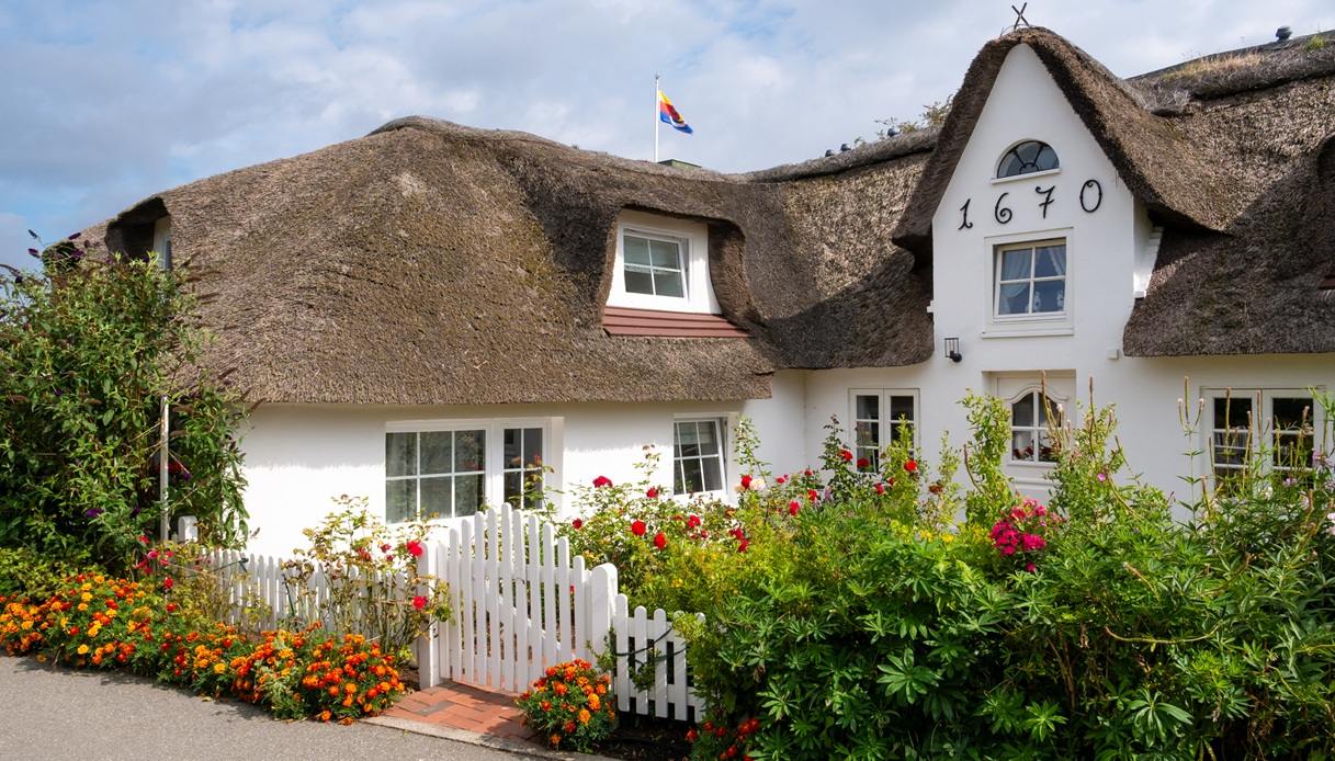 Il villaggio di Nebel sull'isola di Amrum