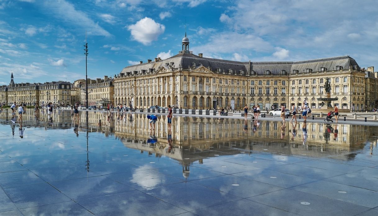 Centro storico di Bordeaux in Francia