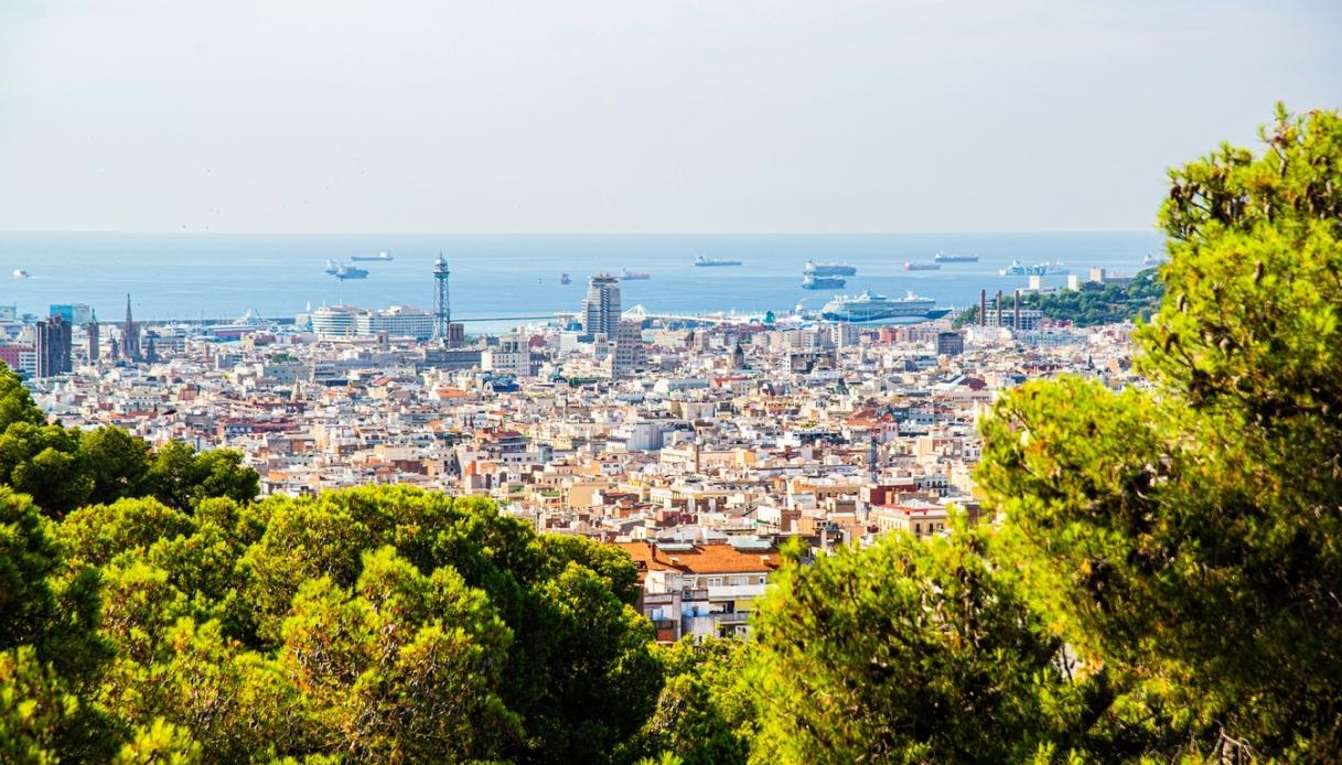 Vista panoramica su Barcellona
