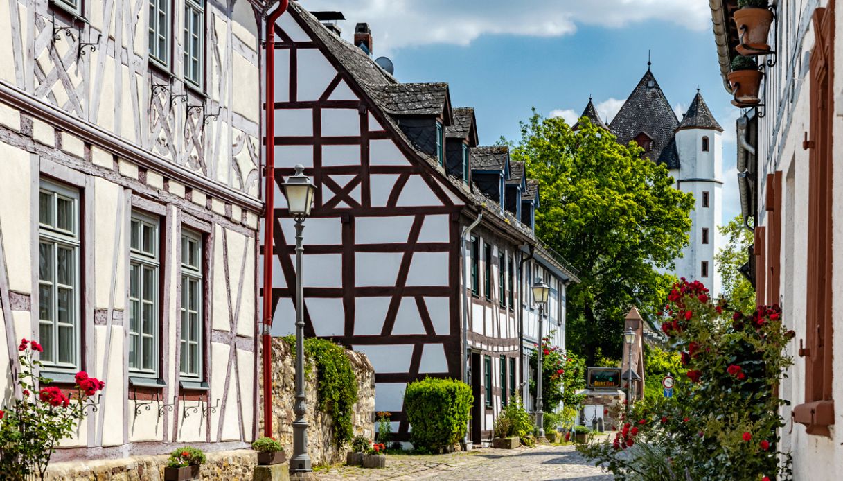 Case a graticcio di Eltville am Rhein, Germania