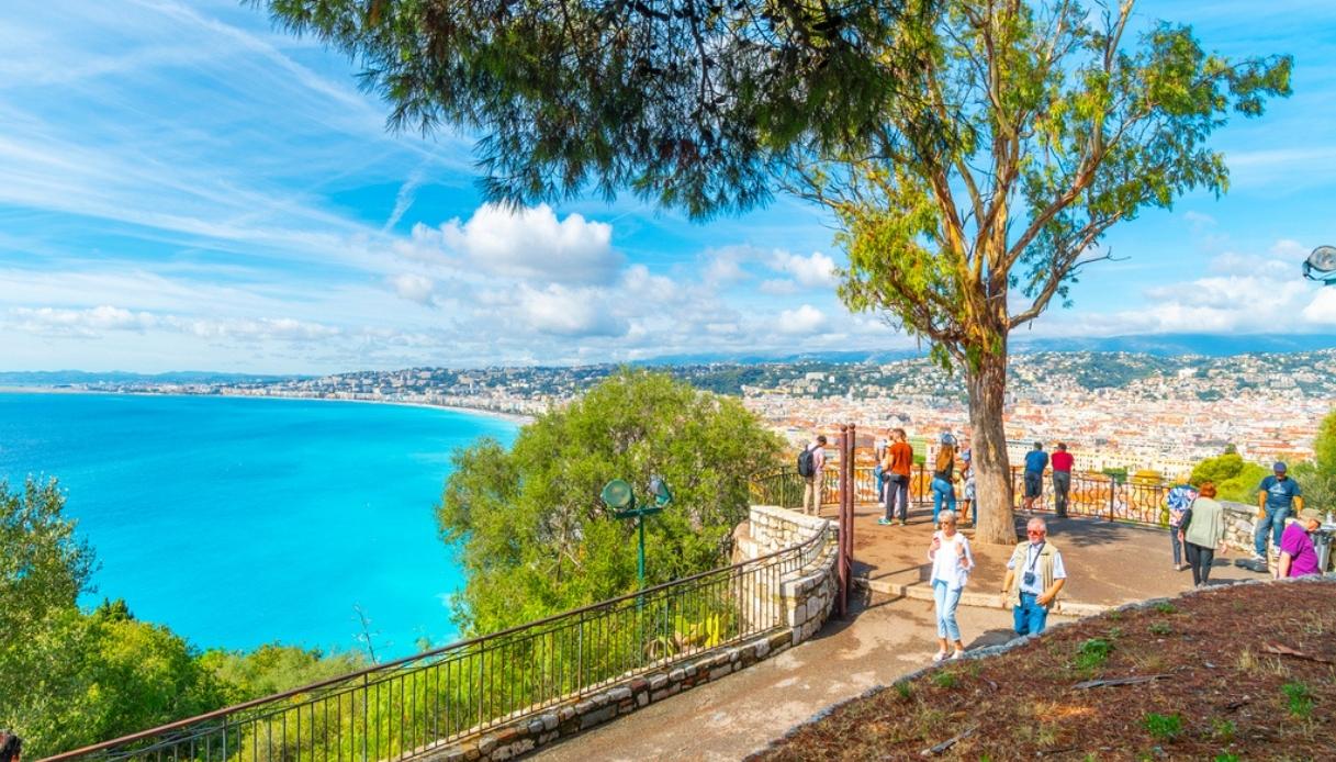 Vista panoramica su Nizza dal castello