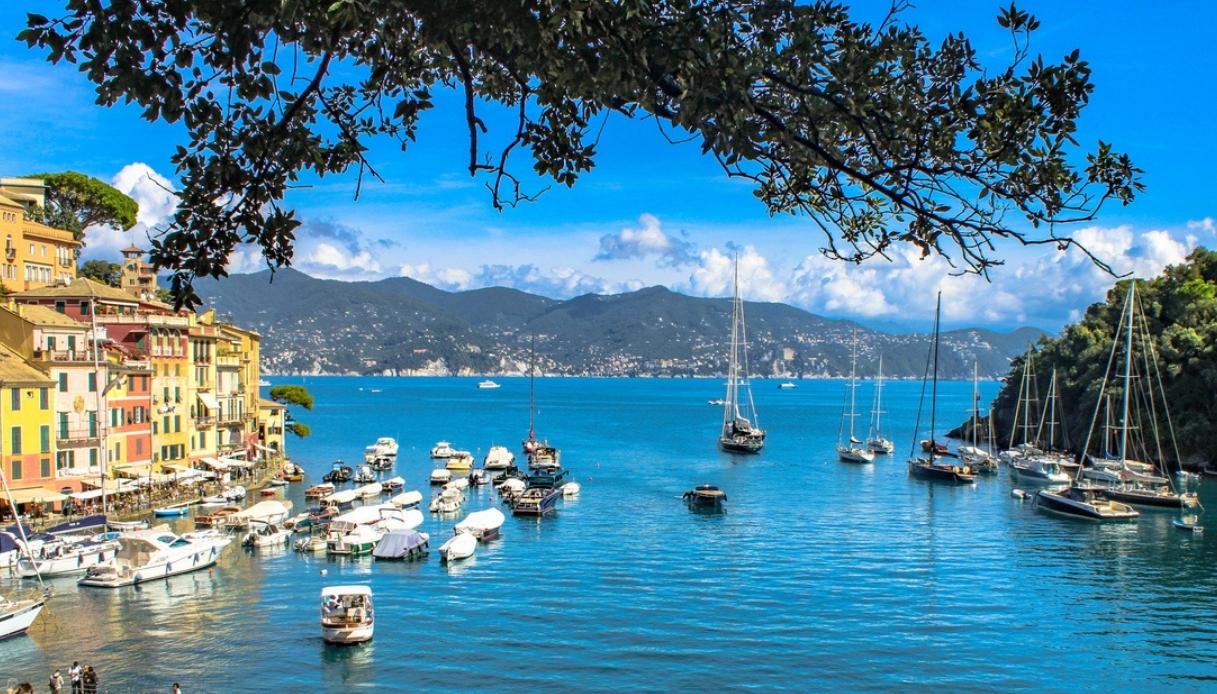 Vista dal porto di Portofino