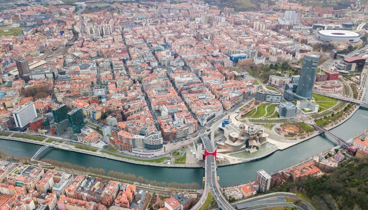 Bilbao vista dall'alto