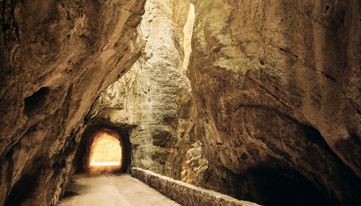 Un tratto suggestivo della Strada della Forra di Tremosine