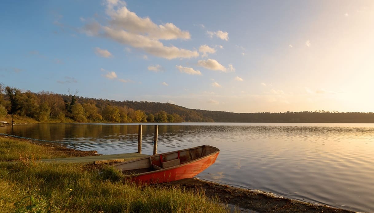 Una delle location di "Benvenuti in campagna": il Lago di Martignano