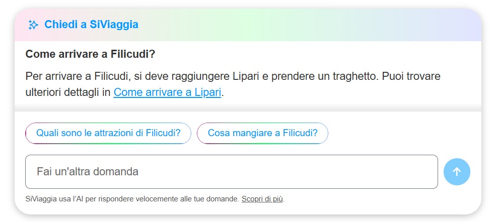 Come funziona "Chiedi a SiViaggia"