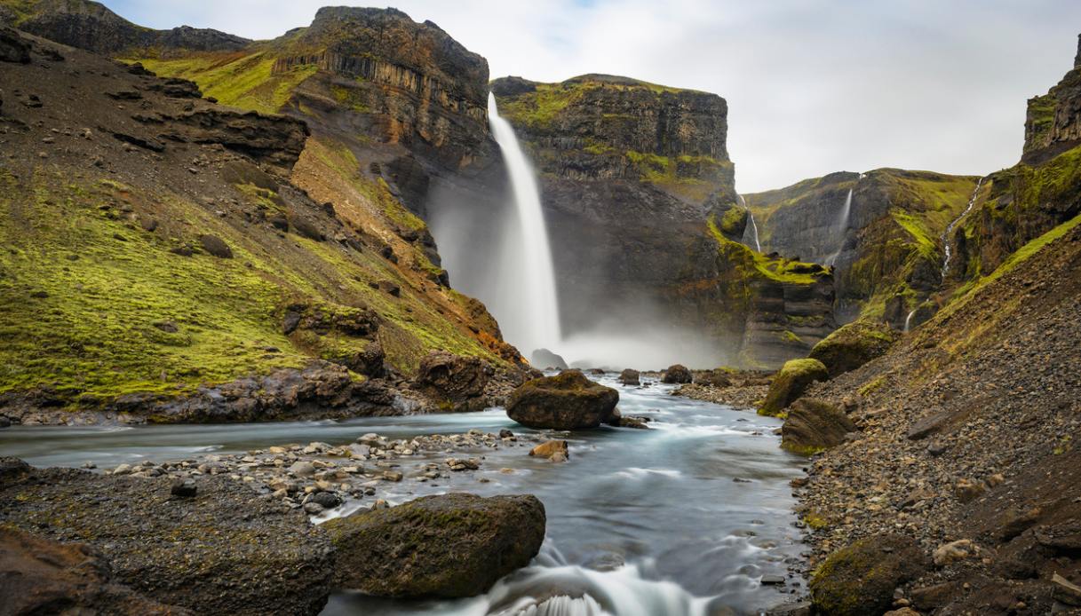 Háifoss, cascata in Islanda