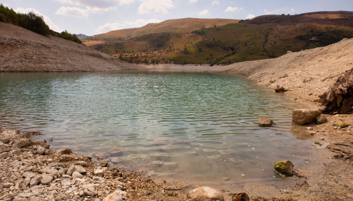 Veduta del Lago Dirillo in Sicilia