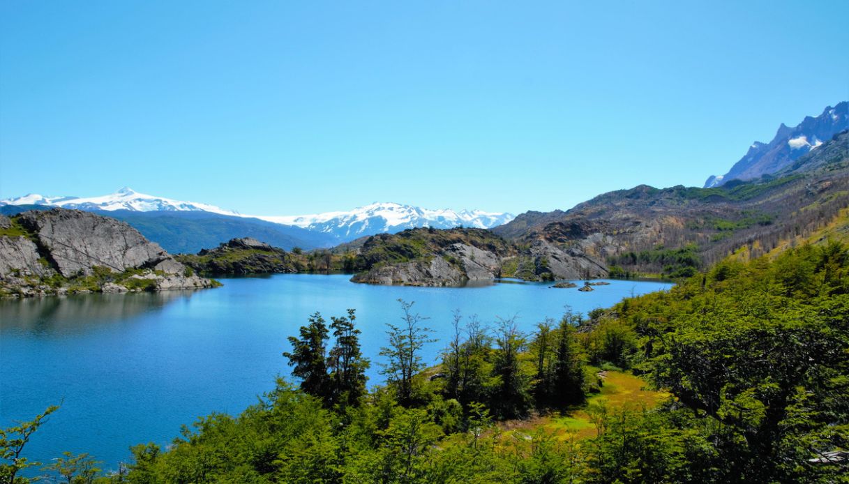 Scorcio del sentiero W Trek nel Parco nazionale Torres del Paine, Cile