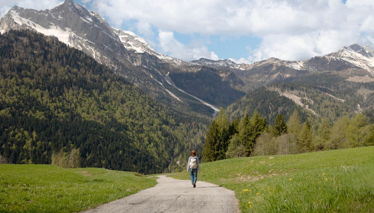 Panorama montano a Sauris-Zahre