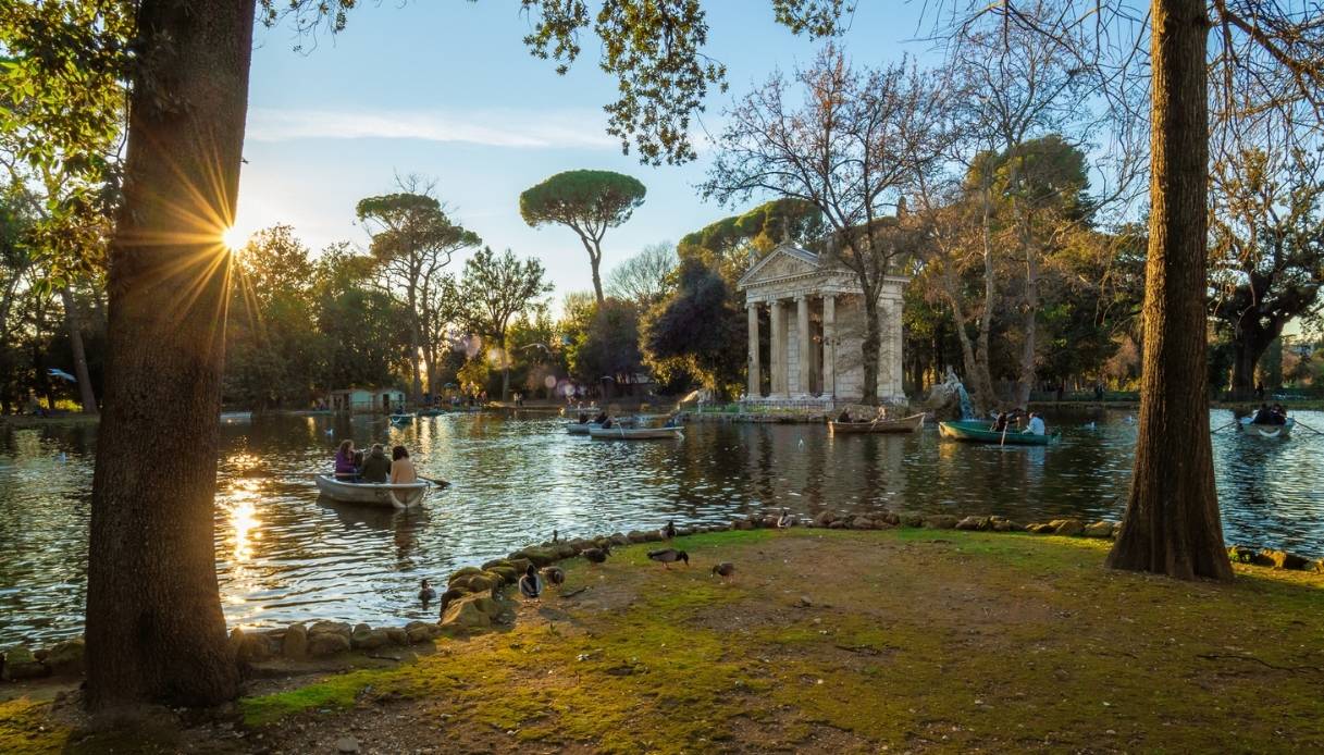 Il parco di Villa Borghese