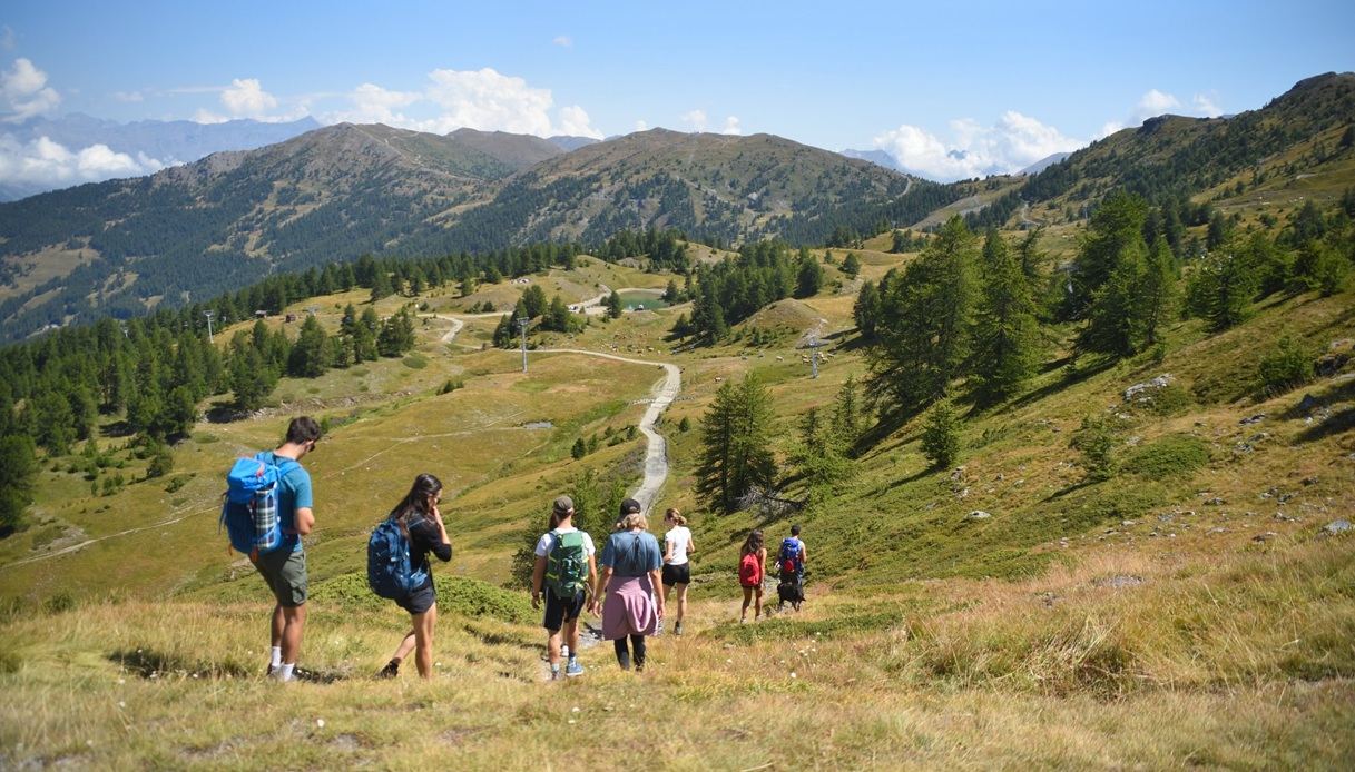 Trekking nell'area Vialattea