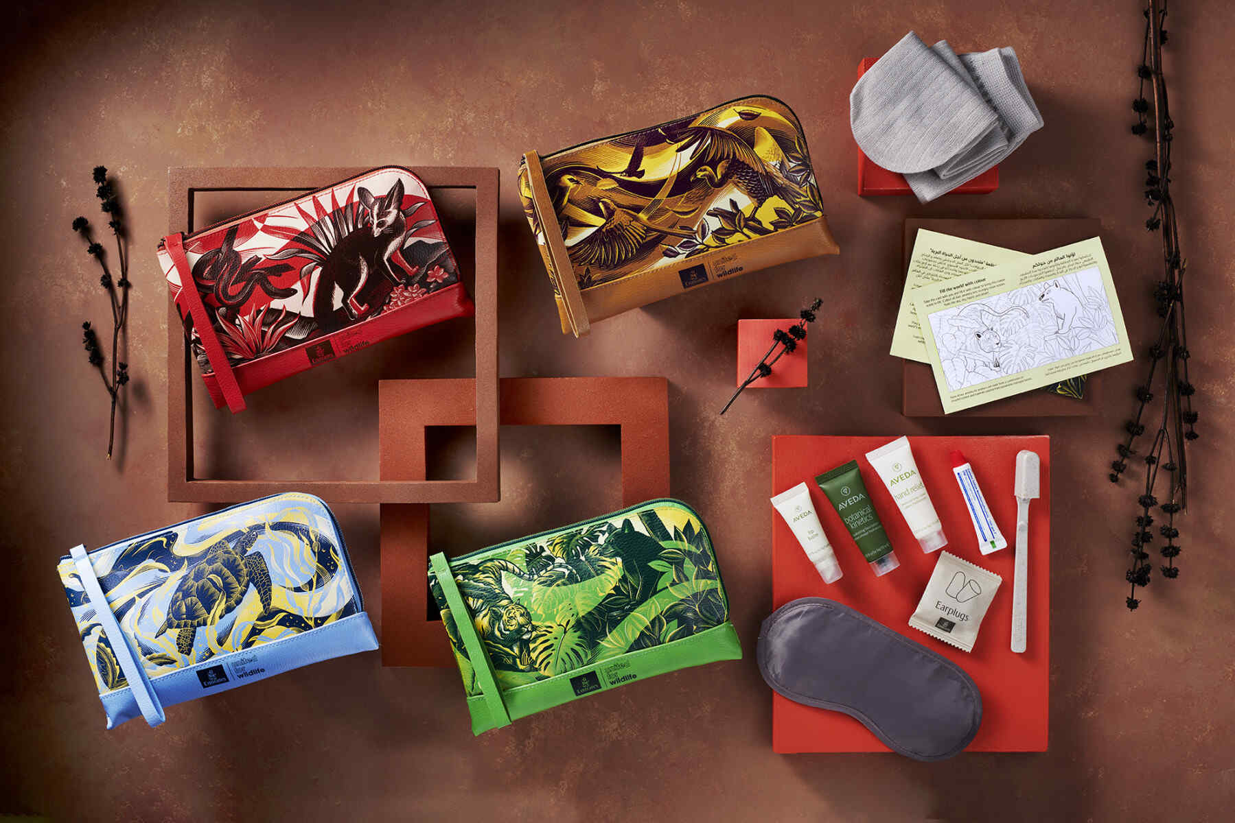 Gli Amenity Kit di Emirates dedicate alle specie animali a rischio estinzione
