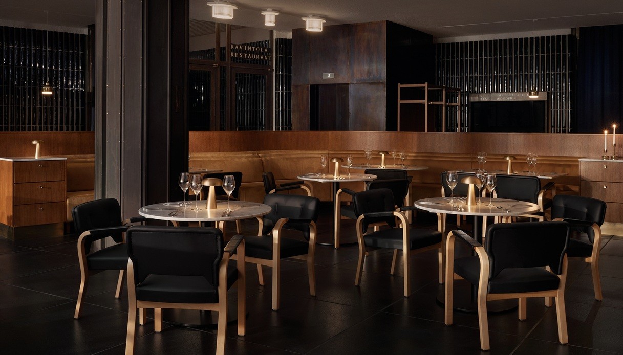 Le linee essenziali del Finlandia Bistro a Helsinki