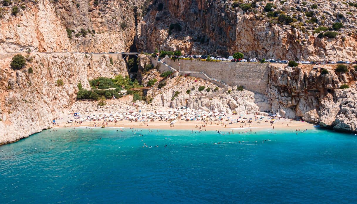 Scorcio di Kaputas Beach, Turchia
