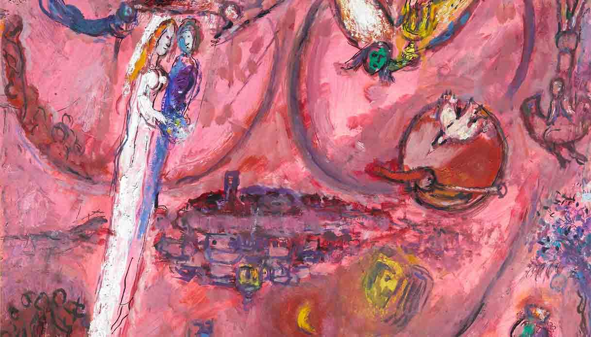 Marc-Chagall-bozzetto-per-Il-Cantico-dei-Cantici-III-1957