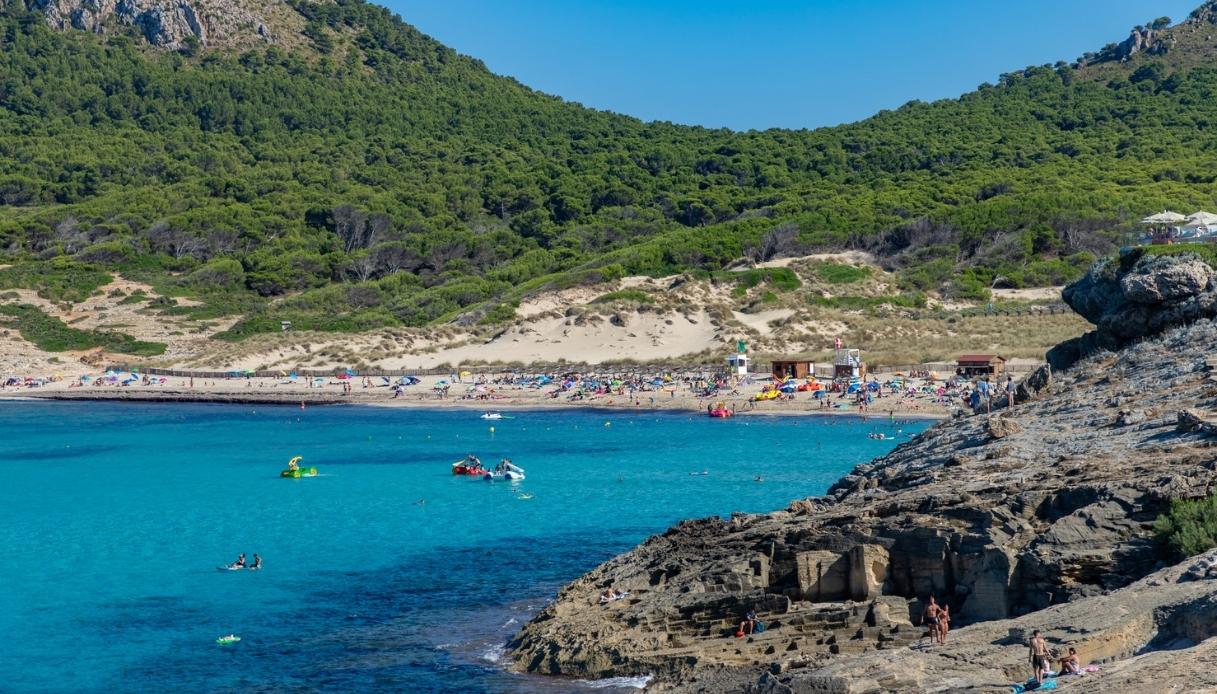 Spiaggia di Cala Mesquida a Maiorca