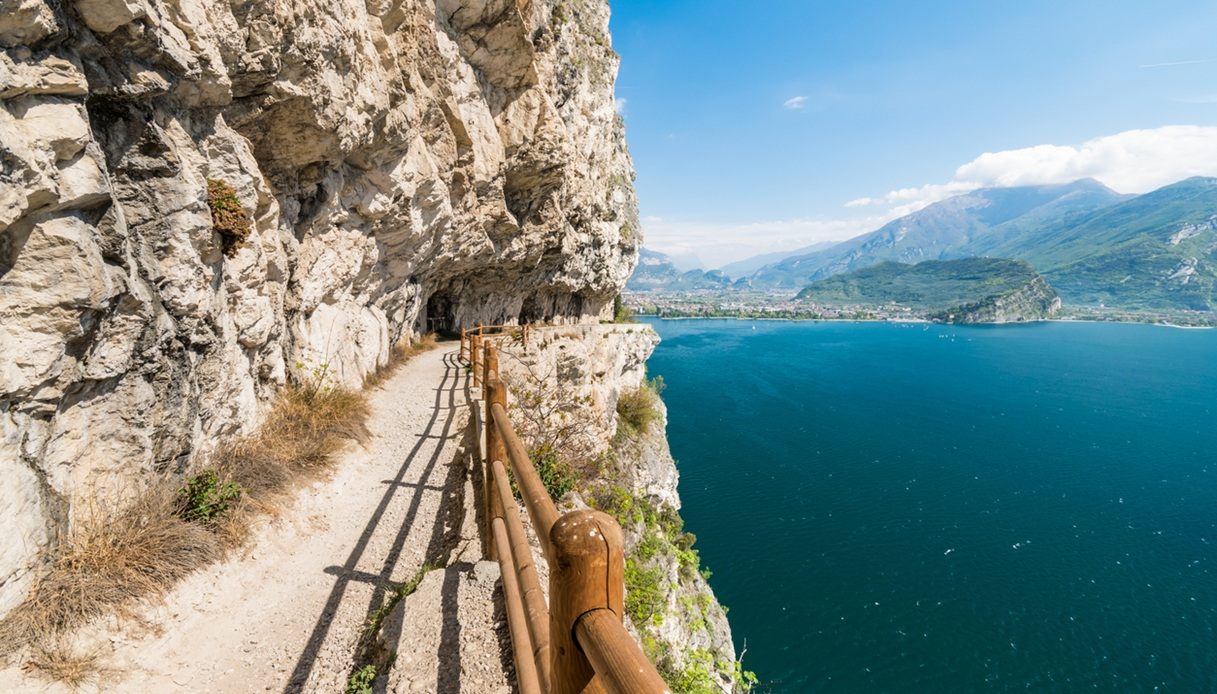 Vista del Sentiero del Ponale, sul Lago di Garda