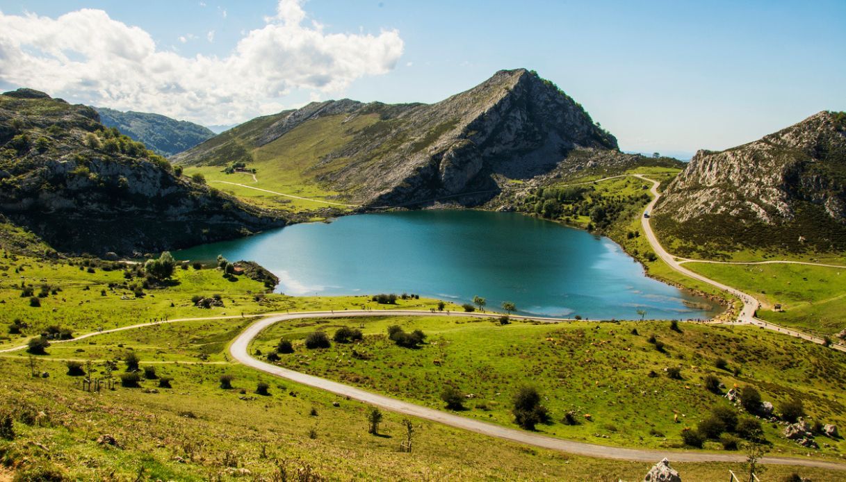 Lago "Enol" nel Parco Nazionale di Covadonga