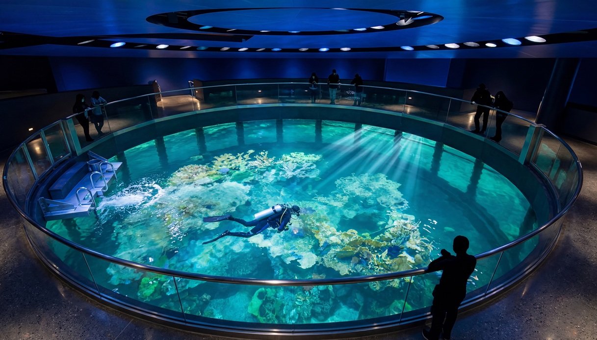 Acquarium sulla Freedom Ship