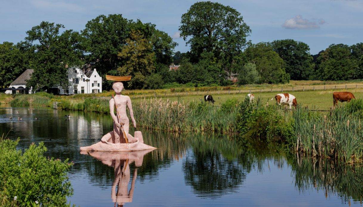 Installazione dell'artista Mounira Al Solh nel parco di Sonsbeek, Arnhem, edizione 2026