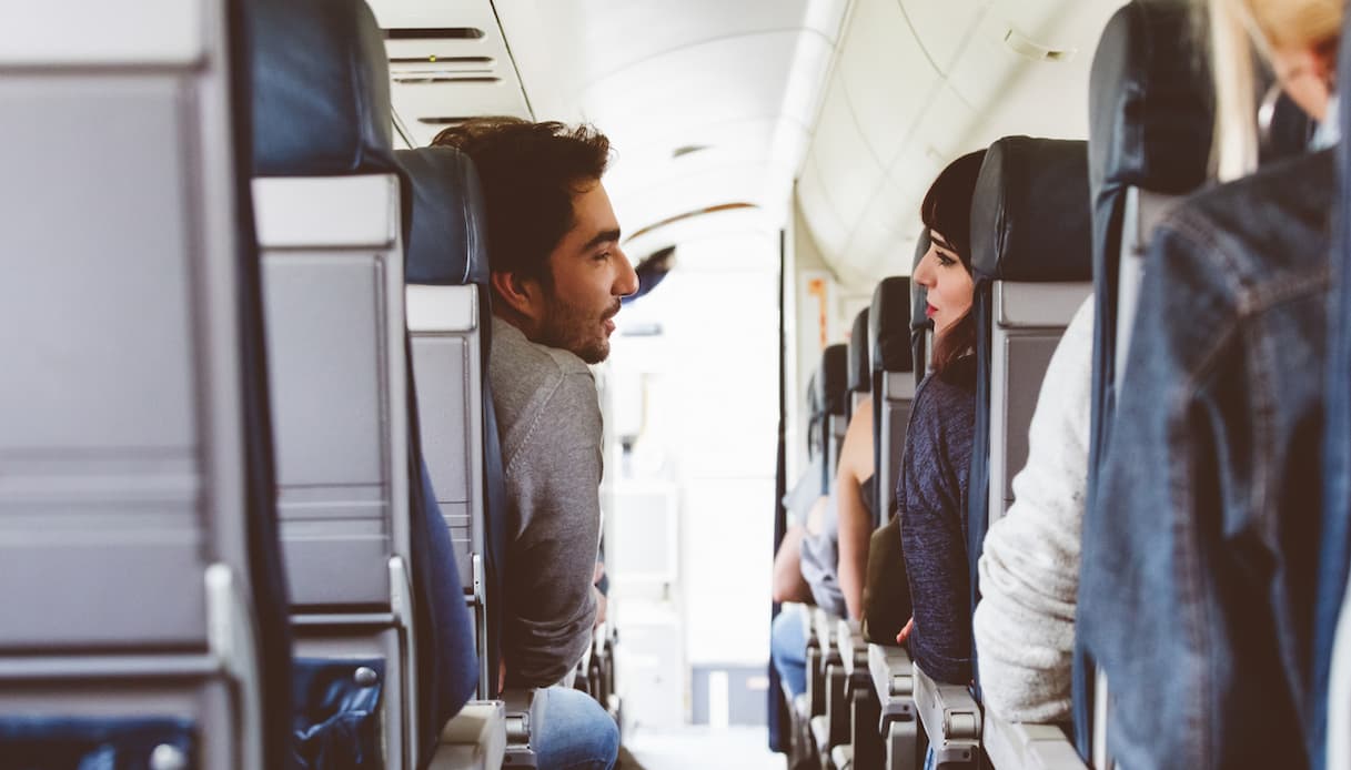 Passeggeri in aereo