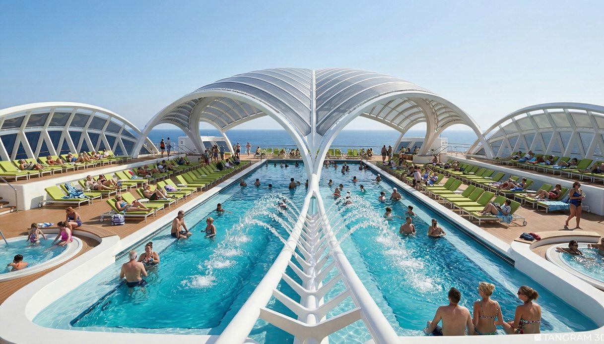 Le piscine della Freedom Ship