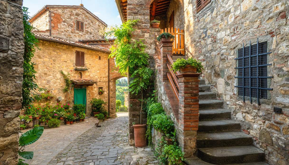 Vicoli di Montefioralle, Toscana