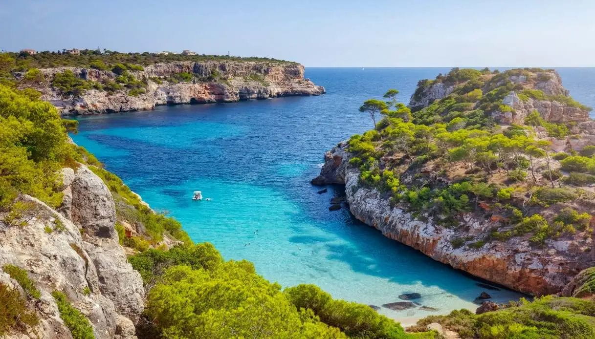 Veduta panoramica di Calo des Moro, Maiorca