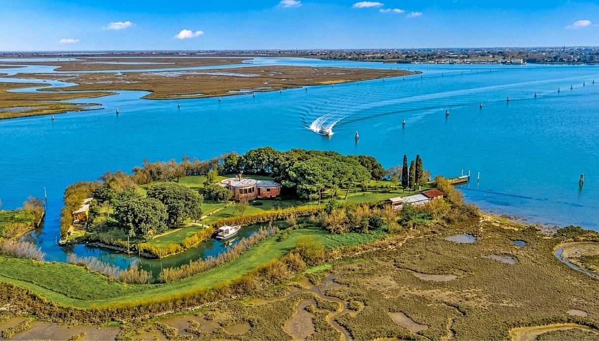 La bellissima isola di Crevan, nella laguna veneziana