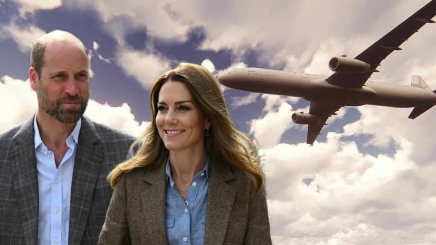 Kate e William, la strana regola che devono rispettare quando volano